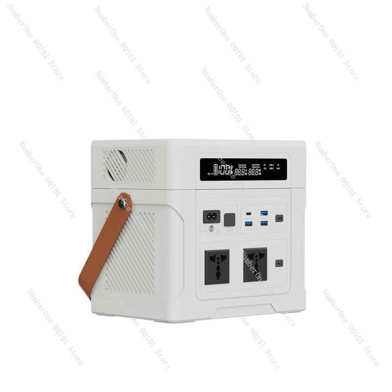 Outdoor Power Station - สถานีไฟฟ้าพกพา 1000W สำหรับใช้งานกลางแจ้ง แบตเตอรี่สำรองพลังงานความจุสูง เครื่องกำเนิดไฟฟ้าพกพาสำหรับตั้งแคมป์ กรณีฉุกเฉิน