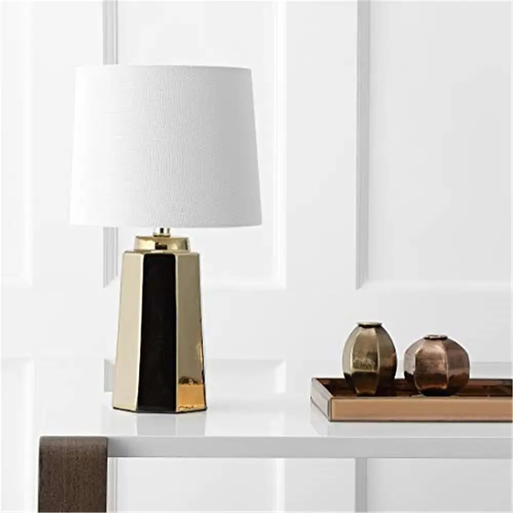 Solar Lamp - โคมไฟตั้งโต๊ะ LED ชุบทองขนาด 17 นิ้ว สำหรับห้องนอน