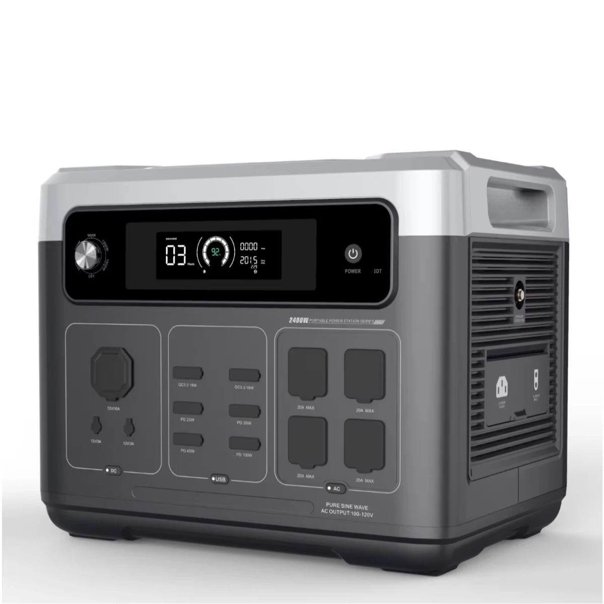 Solar Generator - สถานีไฟฟ้าพกพา P2001 PLUS 2400W ความจุ 2048Wh