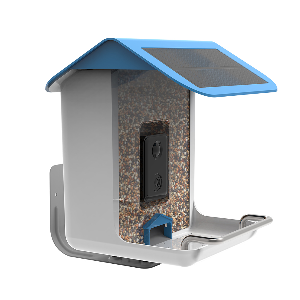 Solar Panel - เครื่องให้อาหารนกอัจฉริยะรุ่นใหม่ STLF พร้อมกล้อง 1080P รุ่นกลางคืน พร้อมแผงโซลาร์เซลล์สำหรับชาร์จ