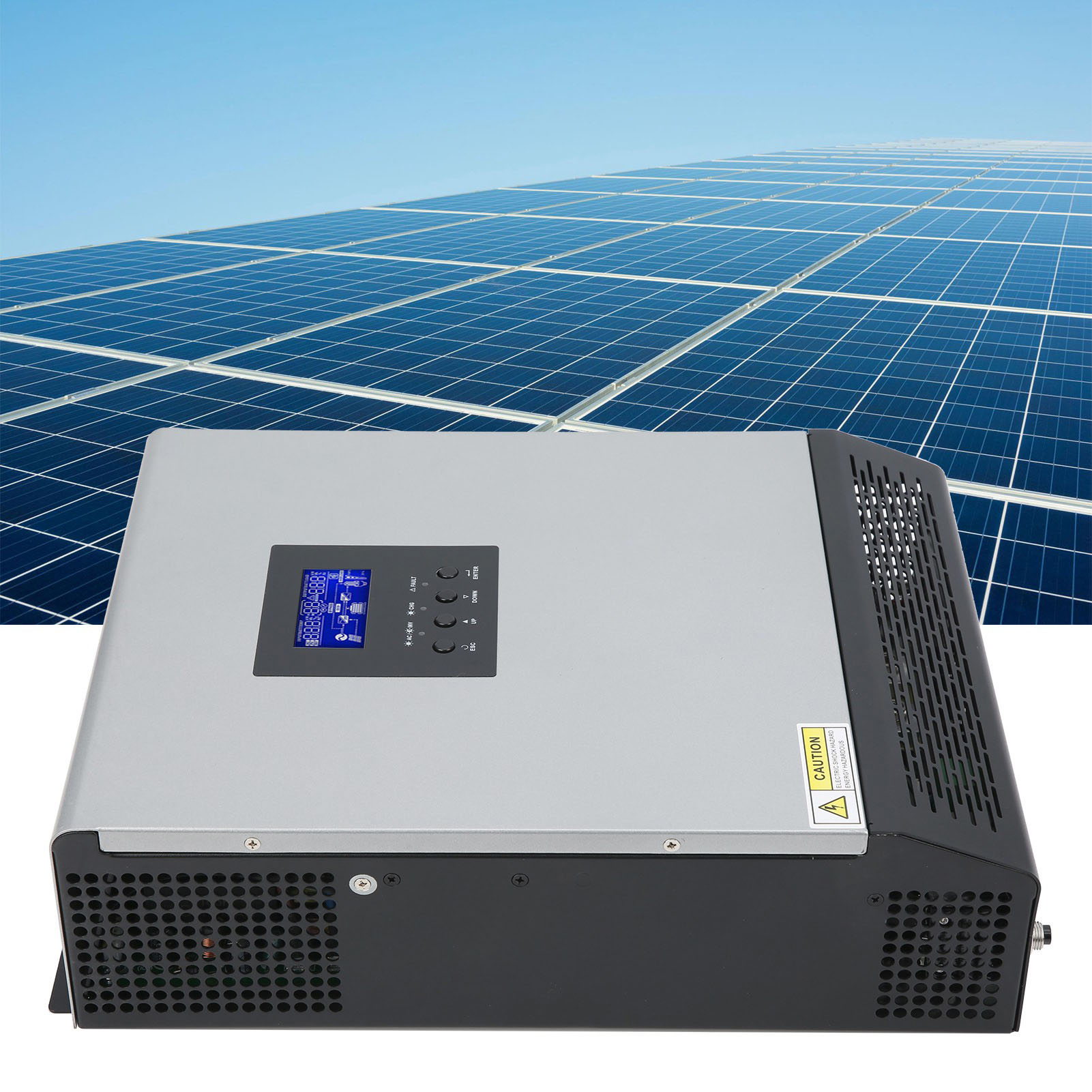 Charge Controller Solar - อินเวอร์เตอร์พลังงานแสงอาทิตย์แบบไฮบริด 3KVA 24V 110V พร้อมตัวควบคุมการชาร์จพลังงานแสงอาทิตย์ PWM