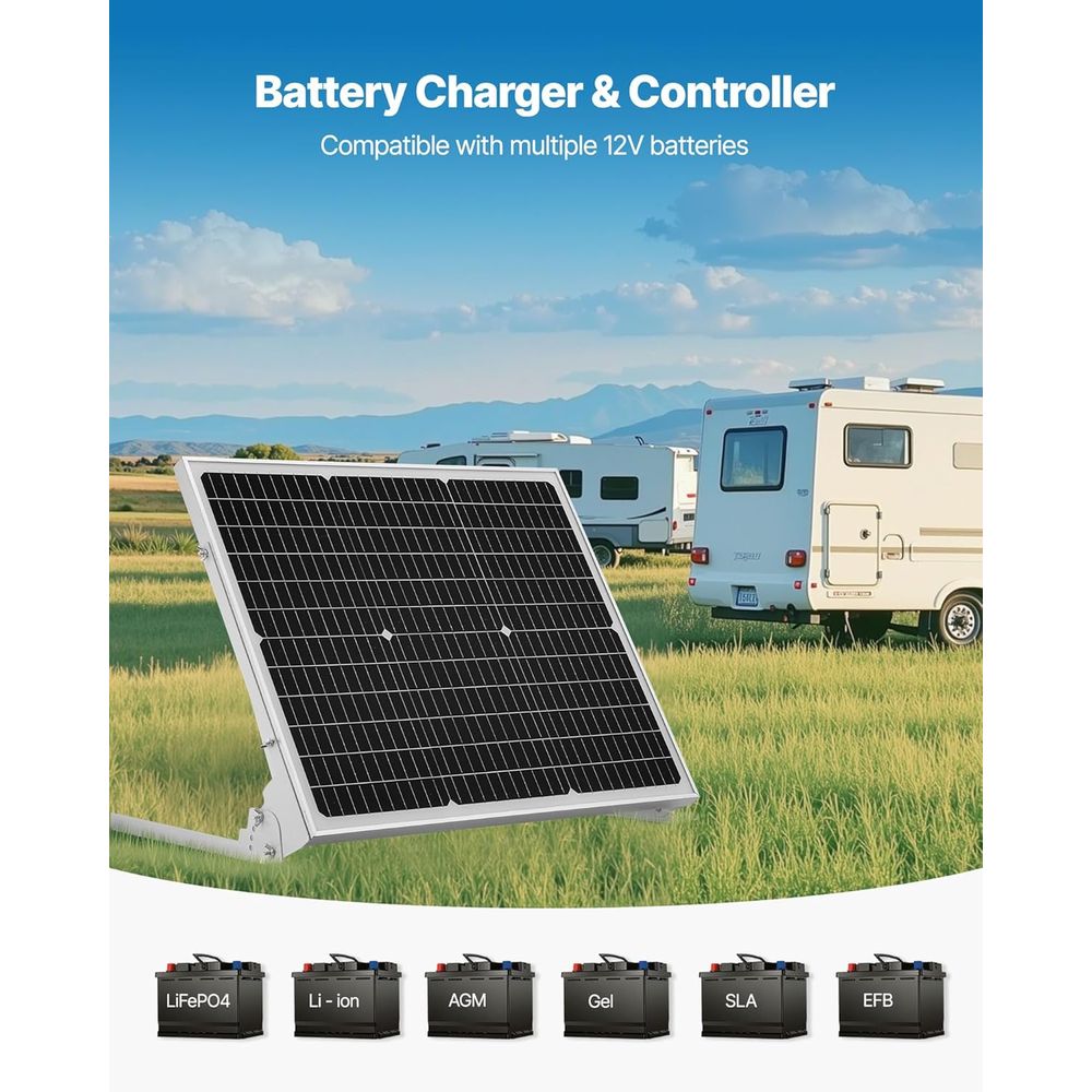 เครื่องชาร์จแบตเตอรี่พลังงานแส - Solar Panel บทวิจารณ์และราคา