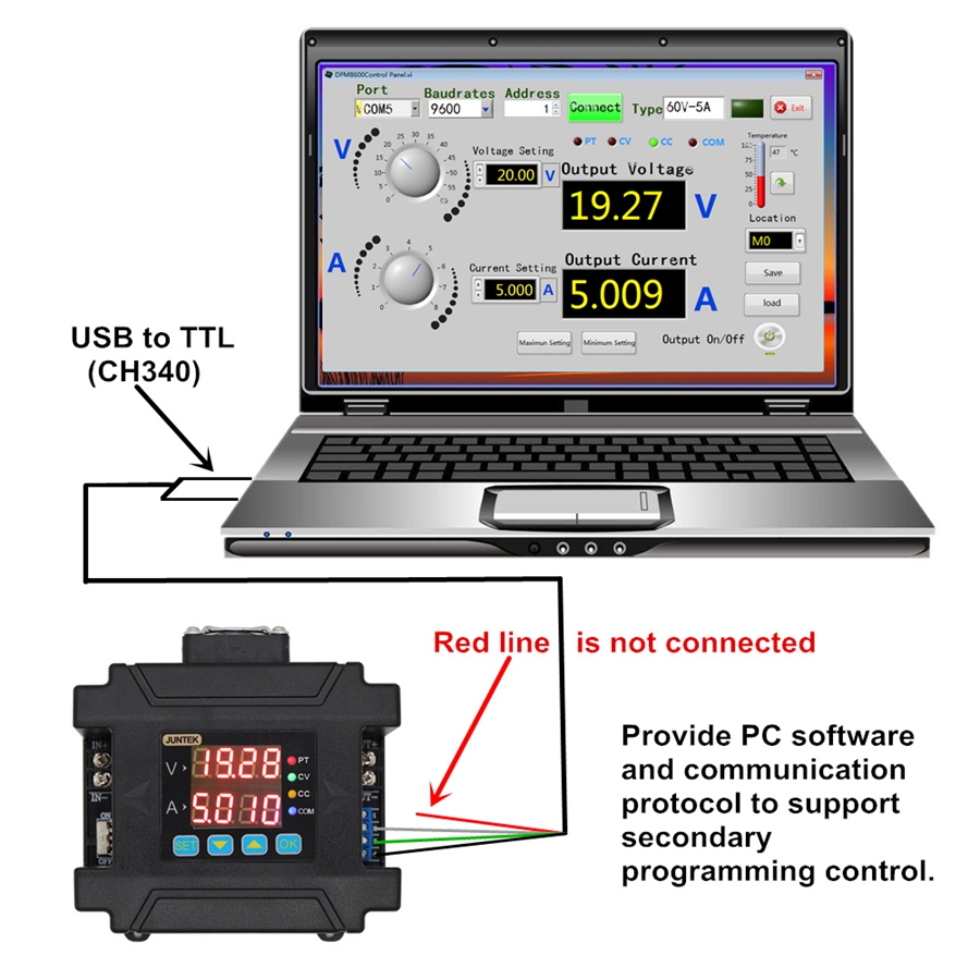 DPM8650 485RF DPM8650 60V 50A  - Charge Controller Solar บทวิจารณ์และราคา