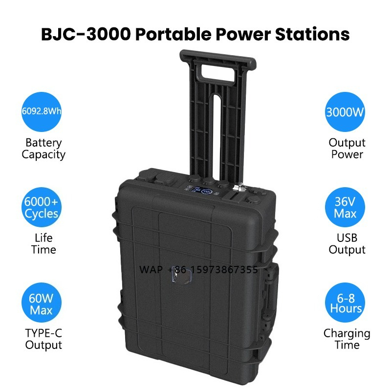 สถานีชาร์จพกพา 110V 220V 3000W - Solar Generator บทวิจารณ์และราคา