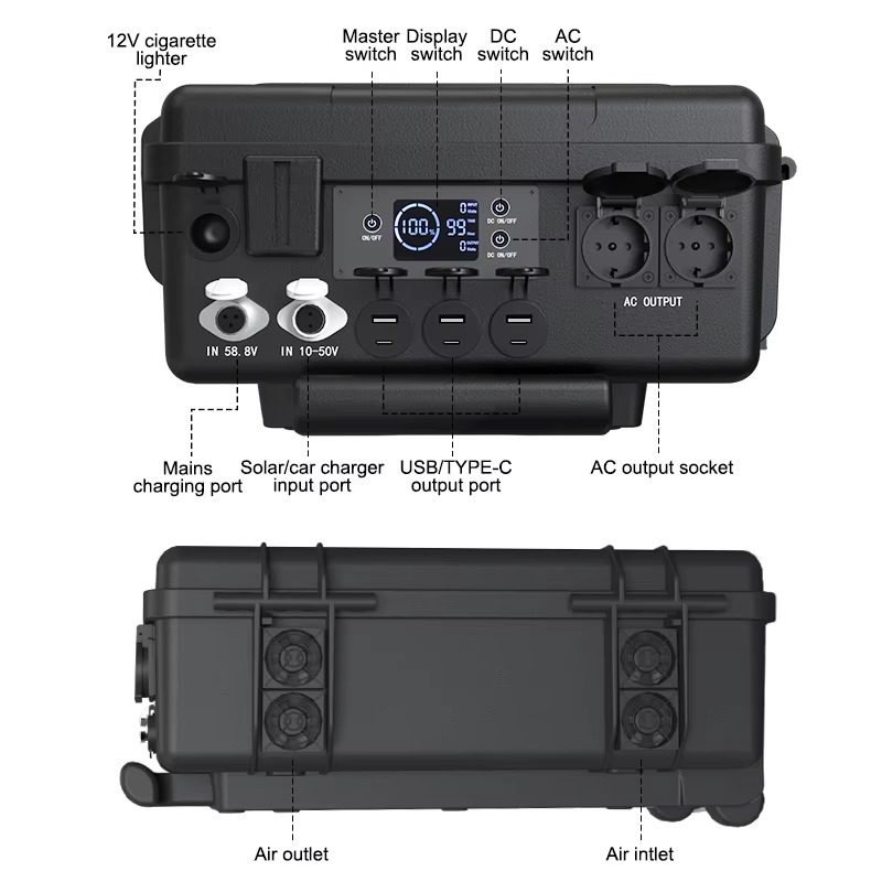 สถานีชาร์จพกพา 110V 220V 3000W - Solar Generator บทวิจารณ์และราคา