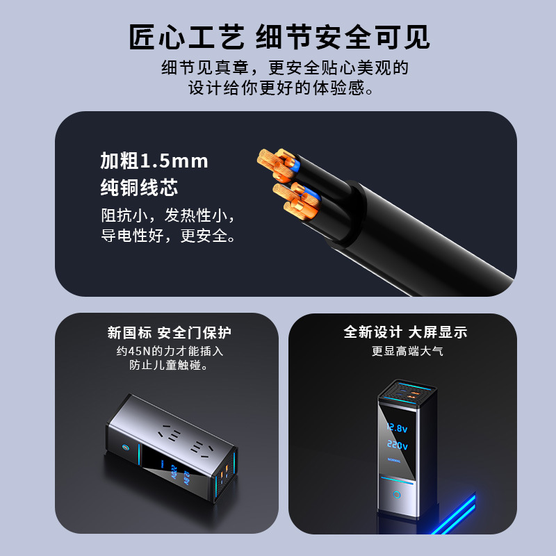 อินเวอร์เตอร์ในรถยนต์ 300W กำล - Power Inverter บทวิจารณ์และราคา