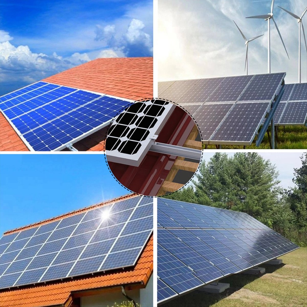 ขายึดแผงโซลาร์เซลล์ รางยึด ตัว - Solar Panel บทวิจารณ์และราคา