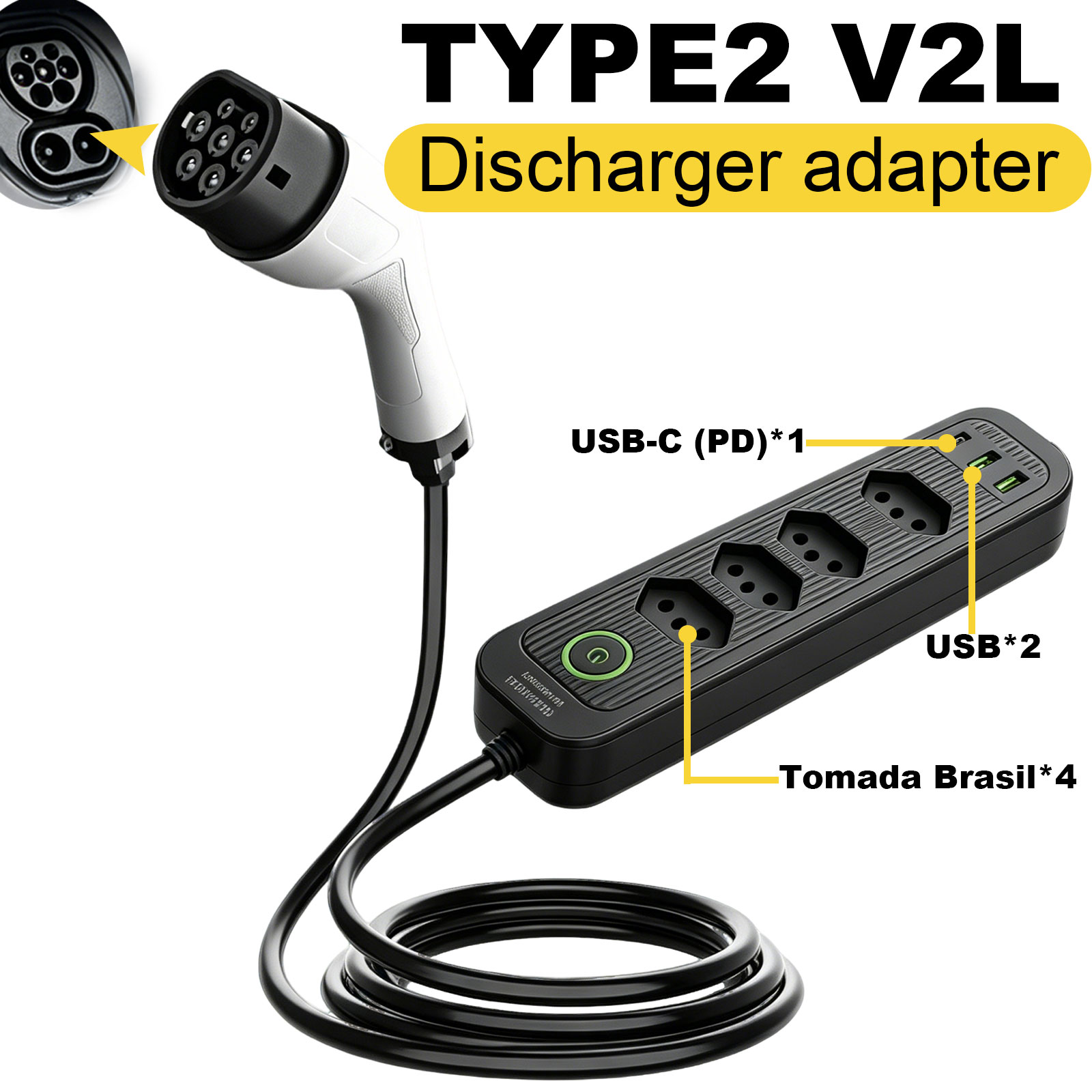 อะแดปเตอร์ปล่อยไฟ Type2 V2L 16 - Outdoor Power Station บทวิจารณ์และราคา