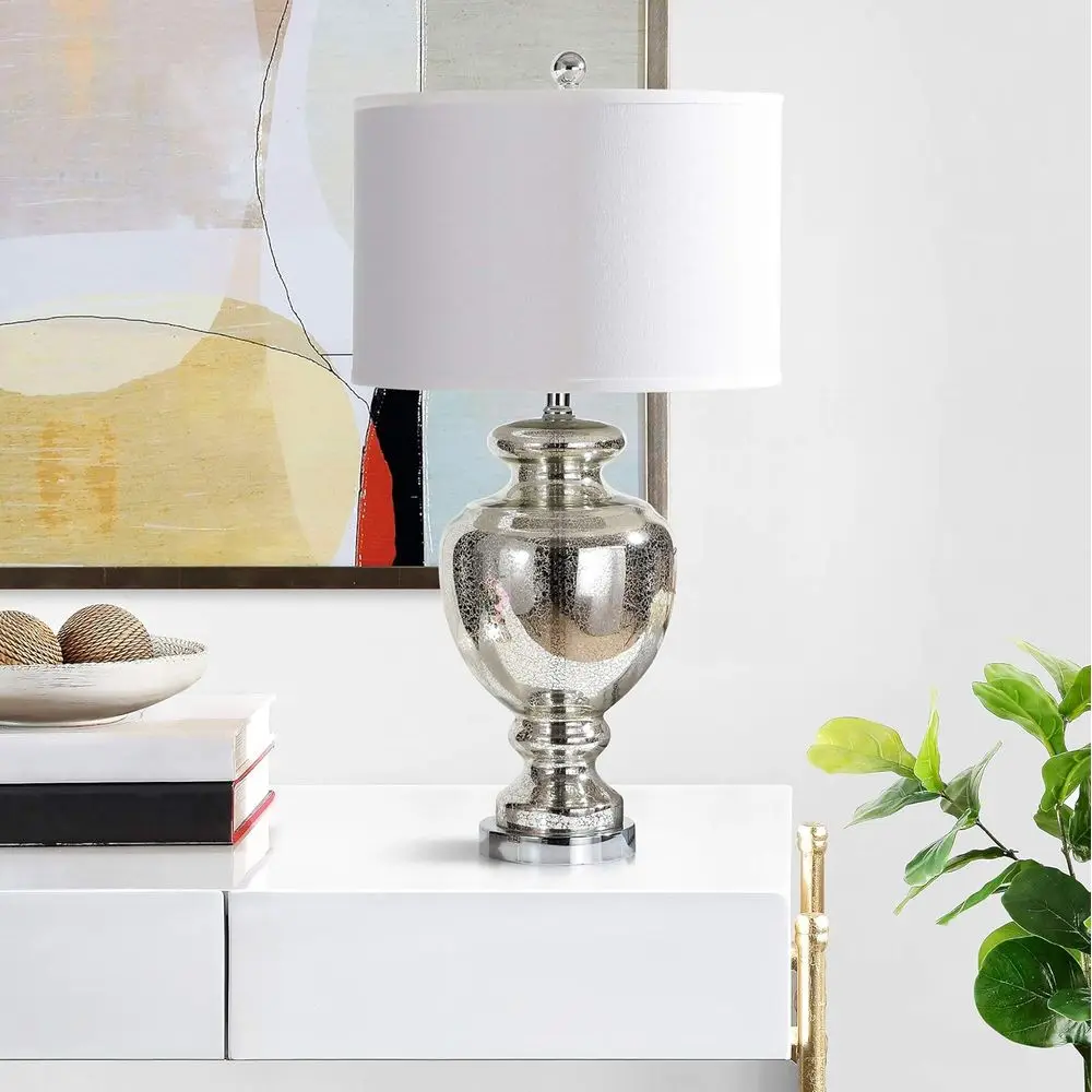 โคมไฟตั้งโต๊ะกระจกสีเงินเมอร์ค - Solar Lamp บทวิจารณ์และราคา