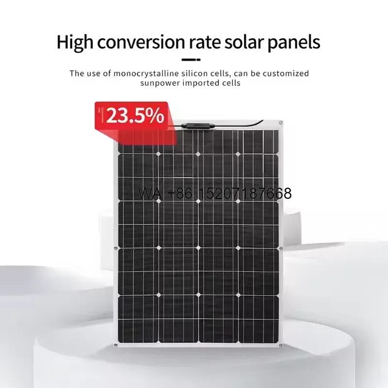 แผงโซลาร์เซลล์แบบยืดหยุ่น Wmwm - Solar Panel 200W บทวิจารณ์และราคา