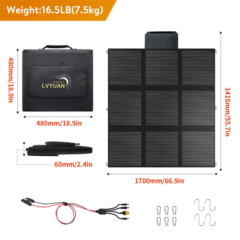 แผงโซลาร์เซลล์แบบพกพา 300w 12v - Solar Panel บทวิจารณ์และราคา