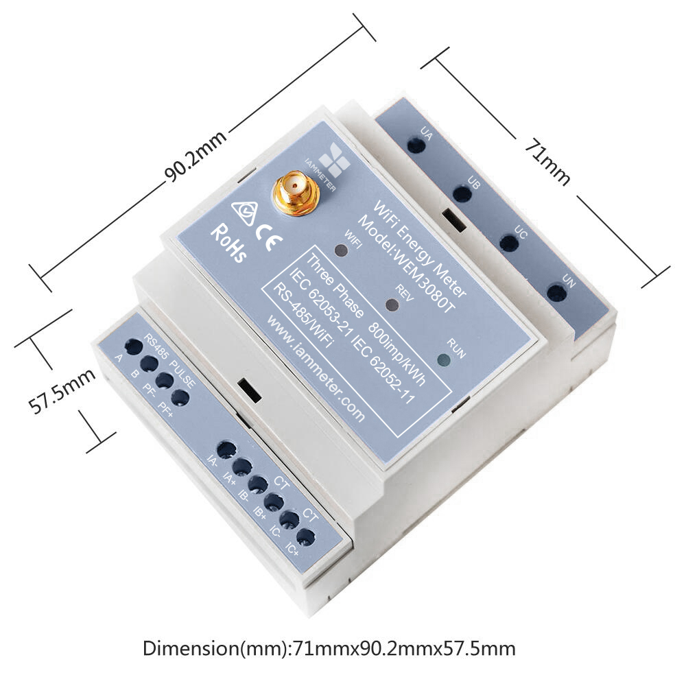 มิเตอร์วัดพลังงาน 3 เฟสแบบสองท - Energy Monitor Meter บทวิจารณ์และราคา