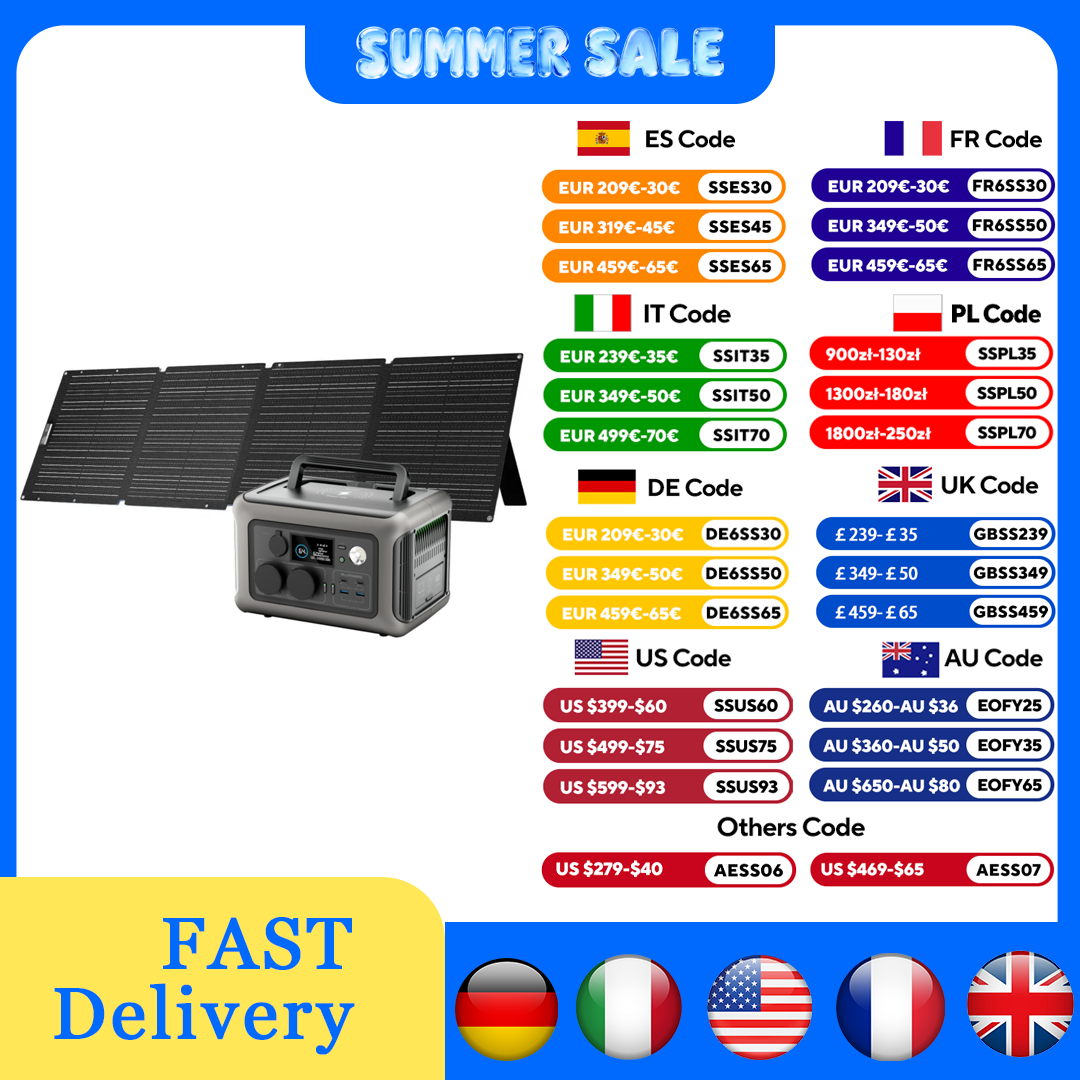 สถานีไฟฟ้า ALLPOWERS R600 ความ - Solar Panel 200W บทวิจารณ์และราคา