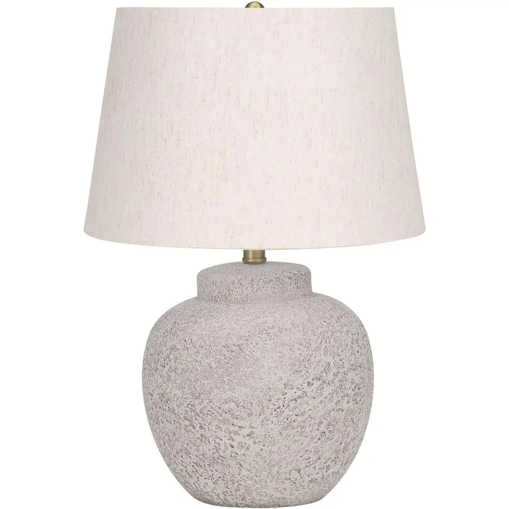 โคมไฟตั้งโต๊ะคอนกรีตสีครีมพร้อ - Solar Lamp บทวิจารณ์และราคา
