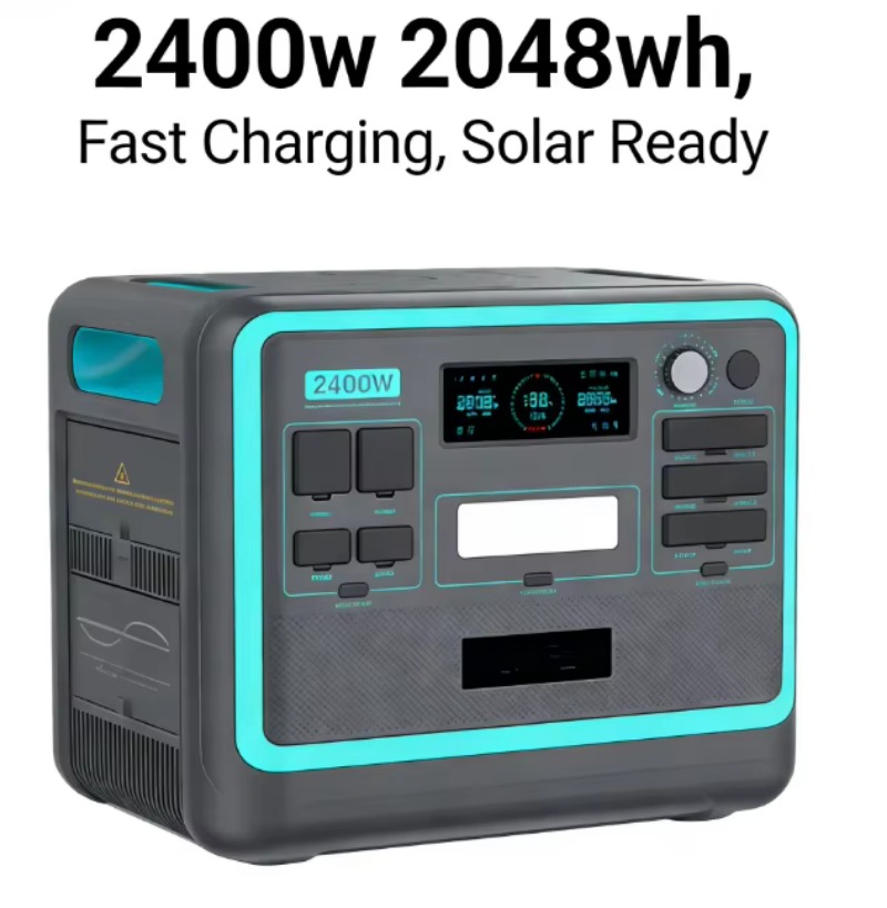 สถานีพลังงานแบบพกพา 2400W 2048 - Solar Panel บทวิจารณ์และราคา