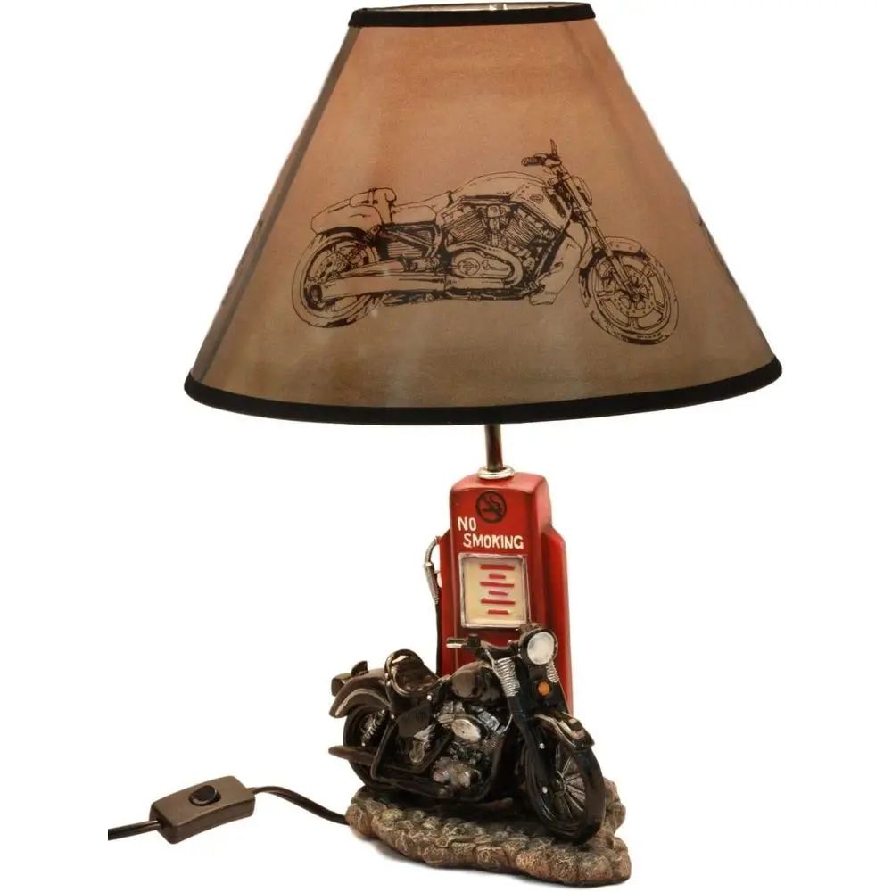 โคมไฟตั้งโต๊ะรูปปั๊มน้ำมันรถมอ - Solar Lamp บทวิจารณ์และราคา