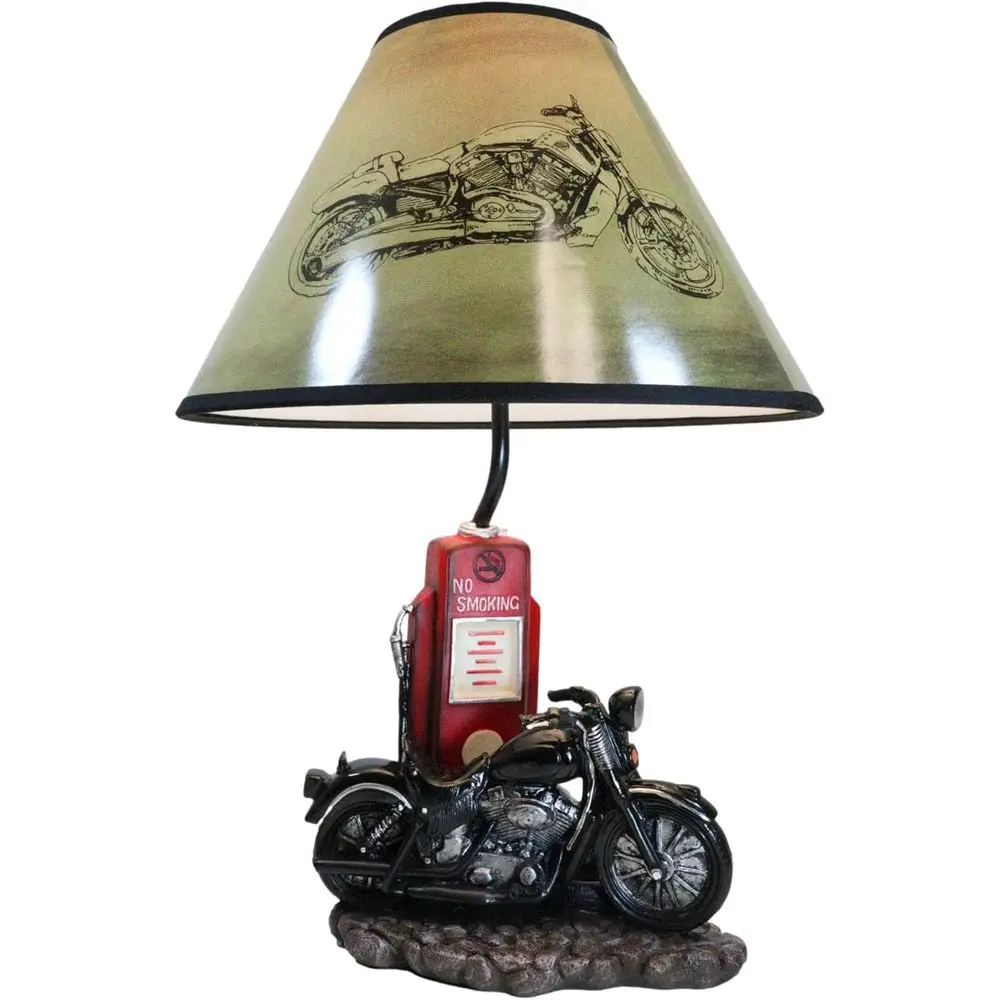 โคมไฟตั้งโต๊ะรูปปั๊มน้ำมันรถมอ - Solar Lamp บทวิจารณ์และราคา