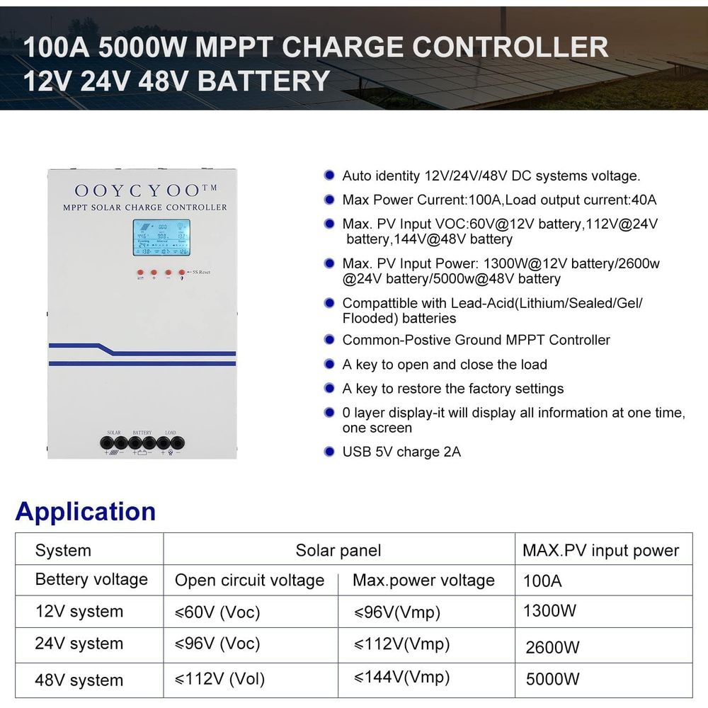 ตัวควบคุมการชาร์จพลังงานแสงอาท - Solar Panel บทวิจารณ์และราคา