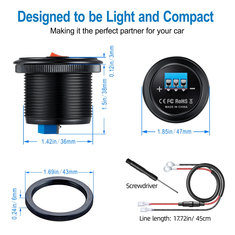 12v ยานยนต์ usb 24v ซ็อกเก็ต u - Energy Monitor Meter บทวิจารณ์และราคา
